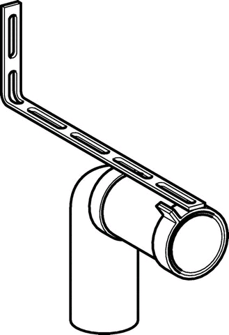 Geberit Anschluss-Set zu WC mit Abgangsbogen Stutzen und Befestigungswinkel