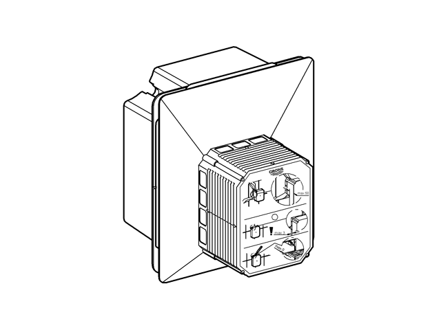 Grohe Urinal-Rohbauset Rapido UMB 38787 für man. Bet./Tectron IR Elektronik 6V