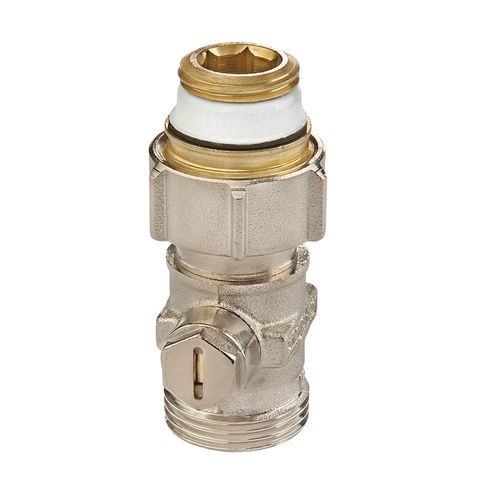 Simplex Einzel-Kugelhahn Exclusiv D1/AG, 3/4" AG, f. Ventil-HK m. 1/2" IG