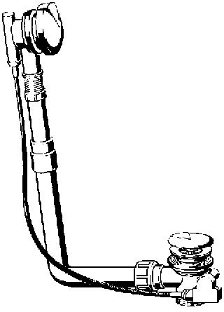 Viega Multiplex Ab- und Überlaufgarnitur 6162, 11/2, o. Siphon, 114893