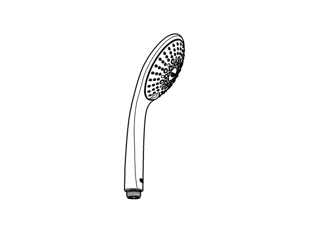 Grohe Handbrause Euphoria Champagne 27222 Strahlarten Rain / Champagne chrom