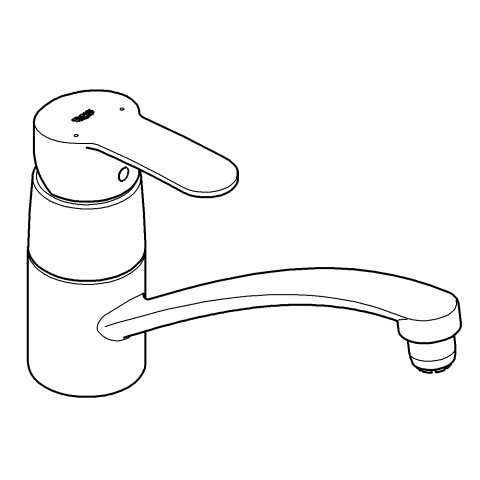 GROHE EH-SPT-Batterie Eurostyle C 33984 Niederdruck chrom
