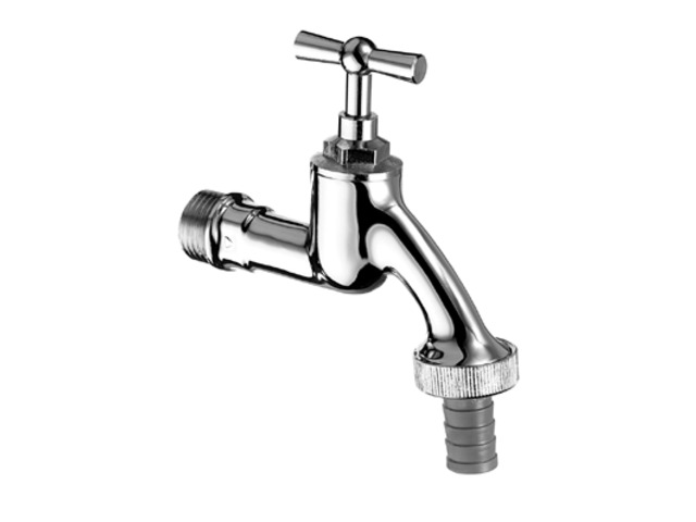 Schell Auslaufventil mit Knebelgriff DN15 (1/2") mattchrom