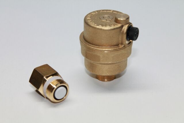 Schnellentlüfter m. Absperrorg. DN10 (3/8"), 10 bar