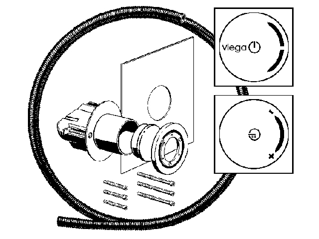 Viega Multiplex-Trio E, Erweiterungsset 6146.36, 671358, f. Bedienelement