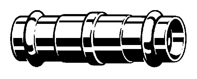 Viega Sanpress Schiebe-Muffe, Mod. 2215.5, aus Rotguss