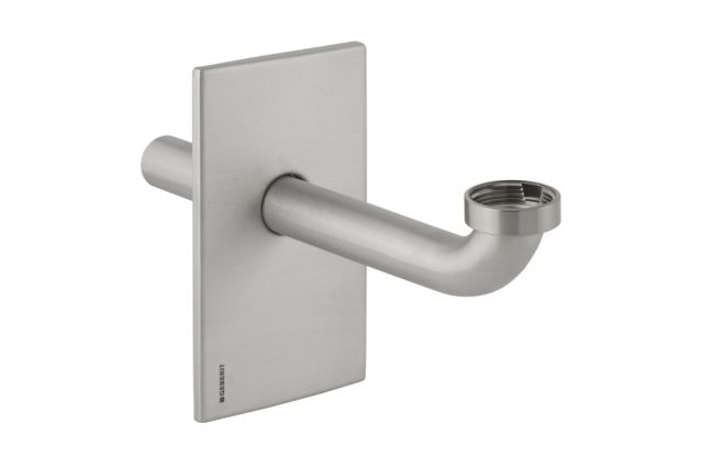 Geberit Fertigbauset für WT-Element mit UP-Geruchsverschluss, Edelstahl