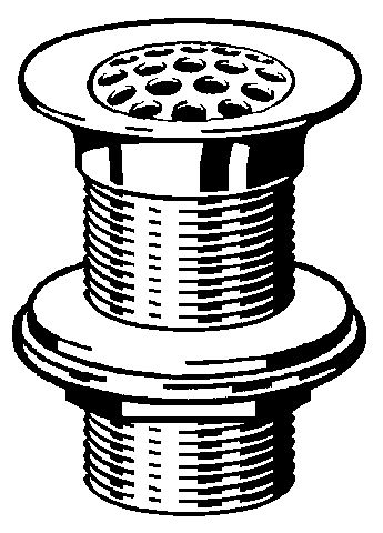 Viega Schaftventil 5216.1, 11/4 x 60 x 70mm, 112936, mit Sieb, ohne Ueberlauf, verchr.