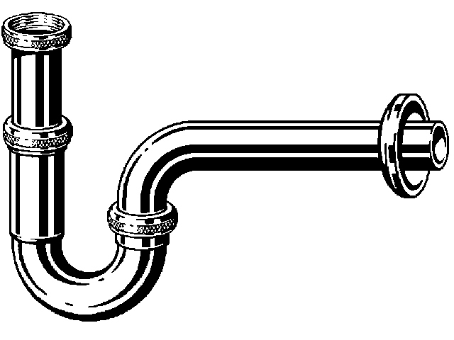 Viega Röhrengeruchverschluss 5611.917, 11/4 x 11/4, 193638, Abgangsrohr 250mm, verchchr.
