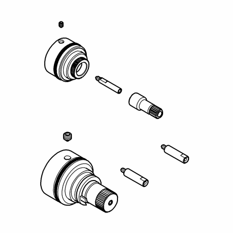 Grohe Verlängerungsset 47781 27,5 mm für Rapido T bei Wannen-Thermostat
