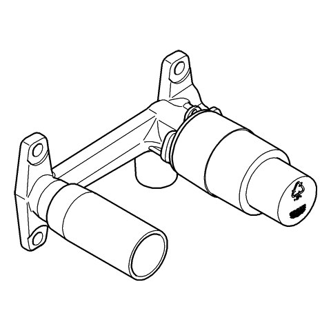 Grohe Unterputz-Körper 32635 für Waschtisch-EHM 2-Loch Wandmontage
