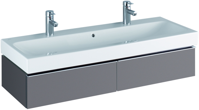 Keramag Waschtisch iCon, mit zwei Hahnlöchern 1200x485mm