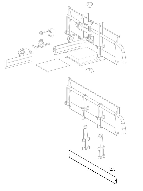 Geberit Handgehrungssäge Schnitthöhe 170 mm