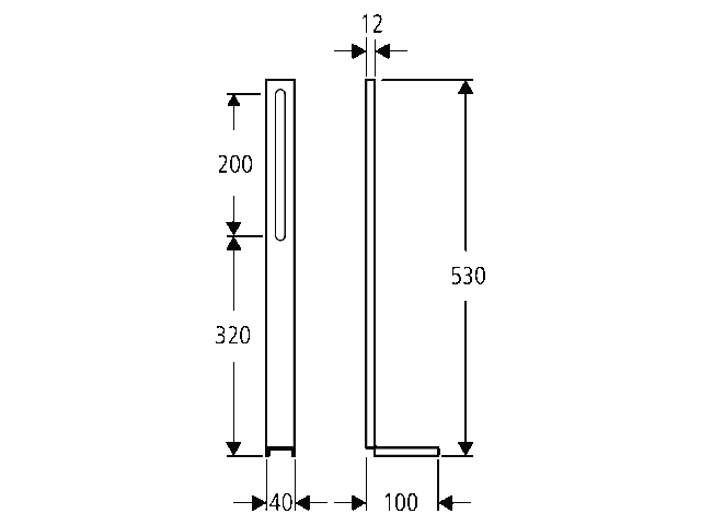 Grohe Uniset Tragestützen 37304 passend für WC und Bidet