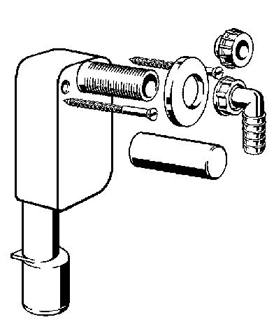 Viega Geruchverschluss 5635.7, 40/50mm, 452452, f. Wandeinbau, Kunststoff