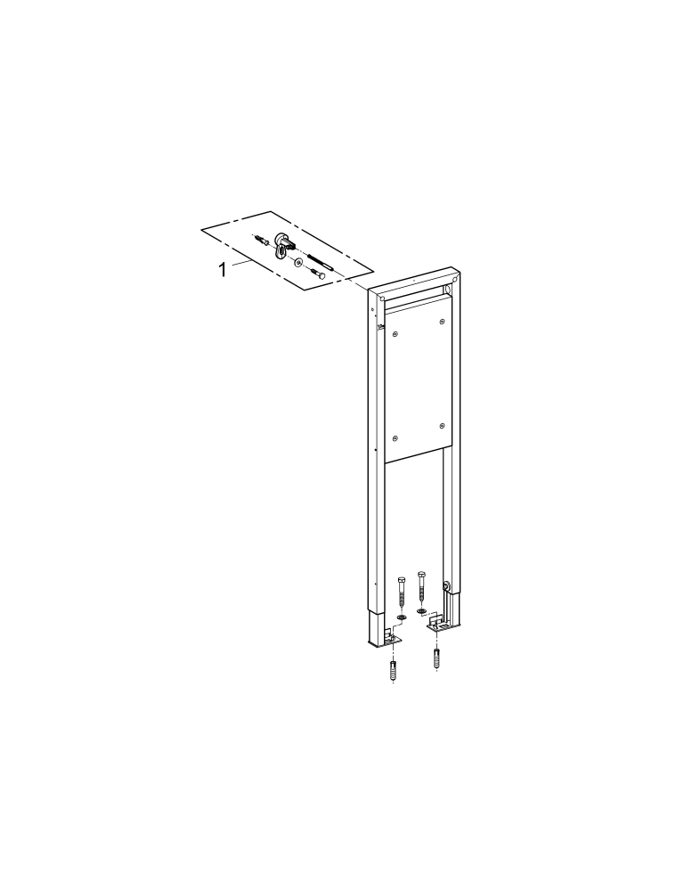 Grohe Rapid SL Halteelement 38559 Bauhöhe 1,13 m Breite 0,31 m