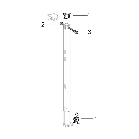 Geberit Duofix Abschlusselement 82/88/112/130 cm