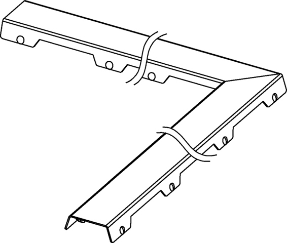 TECEdrainline Rost  "steel II" Winkelausführung