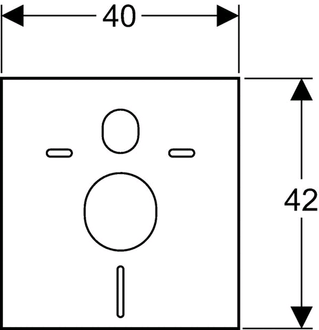Geberit Schallschutz-Set für Wand-WC u. Wand-Bidet