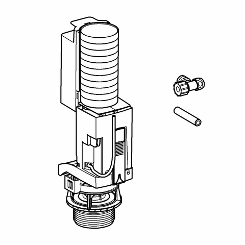 Grohe Umrüstset 38735 für Spülkasten 6 l Wandeinbau ohne Abdeckplatte