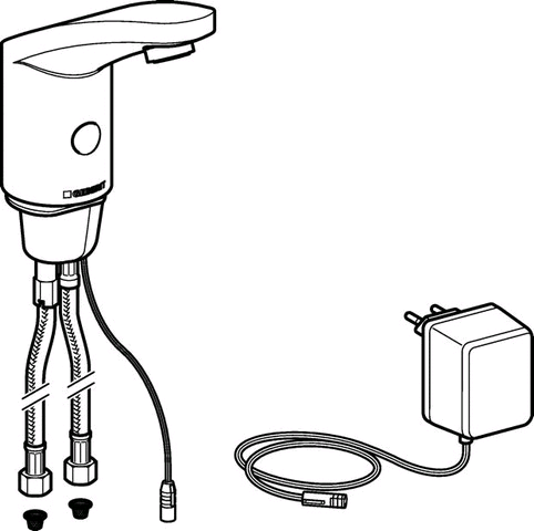 Geberit HyTronic185 WT-Armatur (IR/Netz) ohne Mischhebel