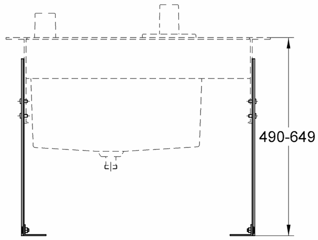 Grohe Standbein 45388 2 Stück