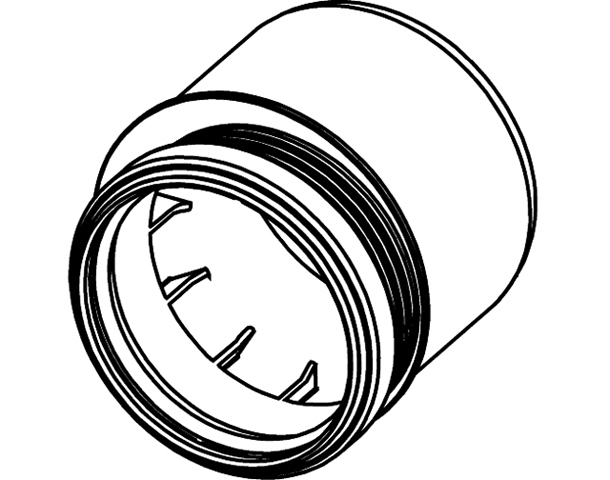 TECEprofil WC-Übergangsstück PE-Adapter DN 90/100
