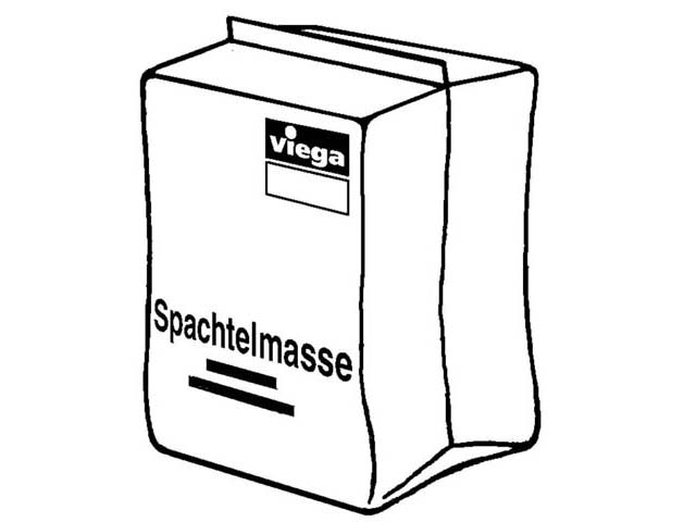 Viegaswift Spachtelmasse 8480, 5 kg, 483203, f. Verspachtelung von Gipskarton