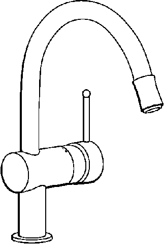 GROHE Einhand-SPT-Batterie Minta 32918 DN15 Mousseurauslauf