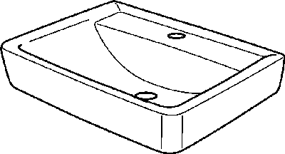 Keramag Handwaschbecken Renova Nr. 1 Plan 272152 500x380mm
