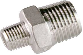 Edelstahl Red-Nippel 341, V4a