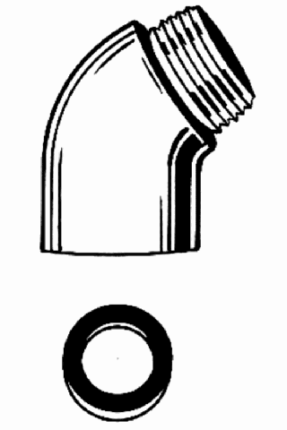 Grohe Adapter Relexa 28813 1/2"x1/2" weiß