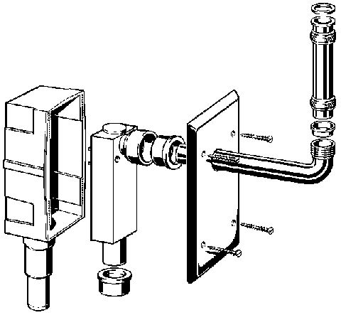 Viega Anschlussbogen 5621.1-880, 11/4 x 32 x 225mm, 119263, verchromt