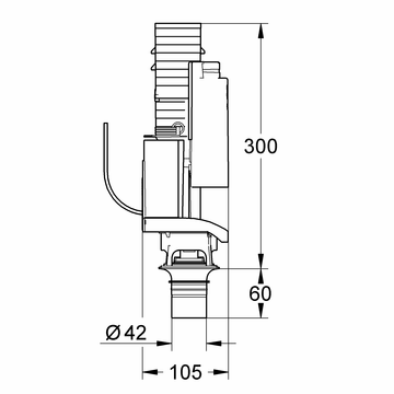 Grohe Umrüstset 38736 für Spülkasten GD2 6 - 9 l einstellbar ohne Abdeckplatte