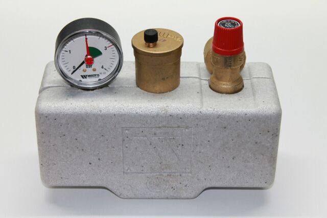 Kessel-Sicherheitsgruppe DN 25 (1") m. Isolierung (bis 100kW)