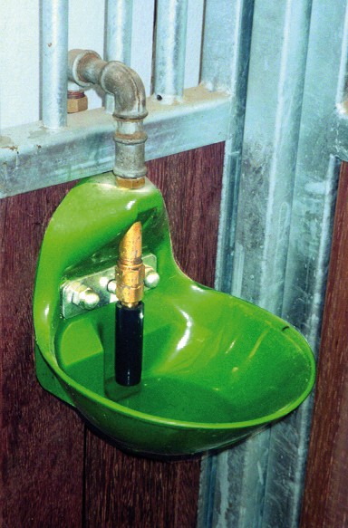 Suevia Tränkebecken Mod. 10 P, Art.-Nr. 100.0010, aus Kunststoff, Messing-Rohrventil