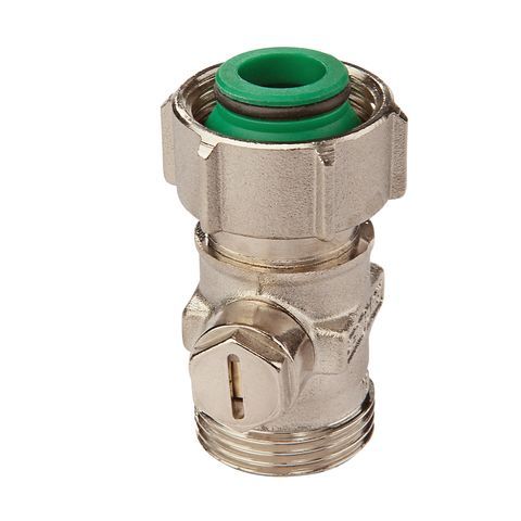Simplex Einzel-Kugelhahn Exclusiv D2/AG, 3/4" AG, f. Ventil-HK m. 3/4" AG