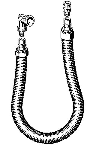 Viega Anschlussgarnitur 6161.9, 106010, 1/2 x 16 x 1500mm
