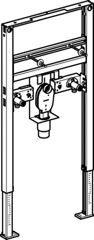 Geberit Duofix Waschtisch 98/82 cm, mit UP-Geruchsverschluss BF