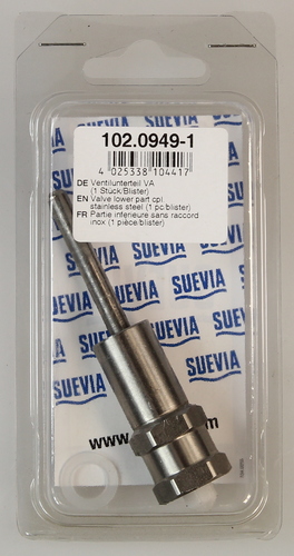 Suevia Ventilunterteil kpl. aus Edelstahl, Nr. 102.0949-1 (1 Stck./Blister), zu Mod. 90-VA/140P-VA