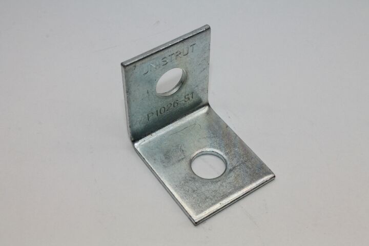 Tyco Montagewinkel 90°, 2-Loch, 50x47x40 x 3 mm, galv. verz., zu Schiene 41mm