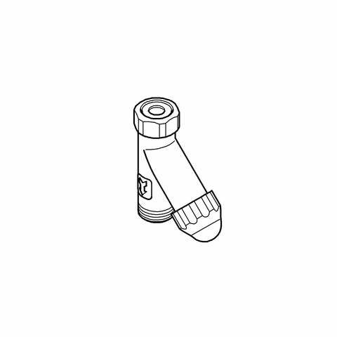 Grohe WAS-Schrägfilter 41275 DN20 bis 80 Gr. C mit Klarsicht-Kappe chrom