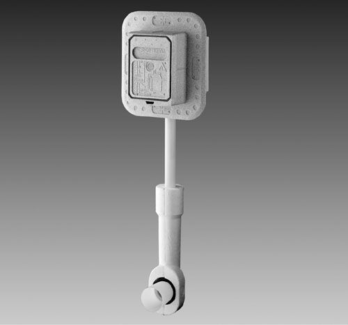 Grohe WC-Druckspüler 37157 Wandeinbau DN20 für Niederdruck mit Vorabsperrung