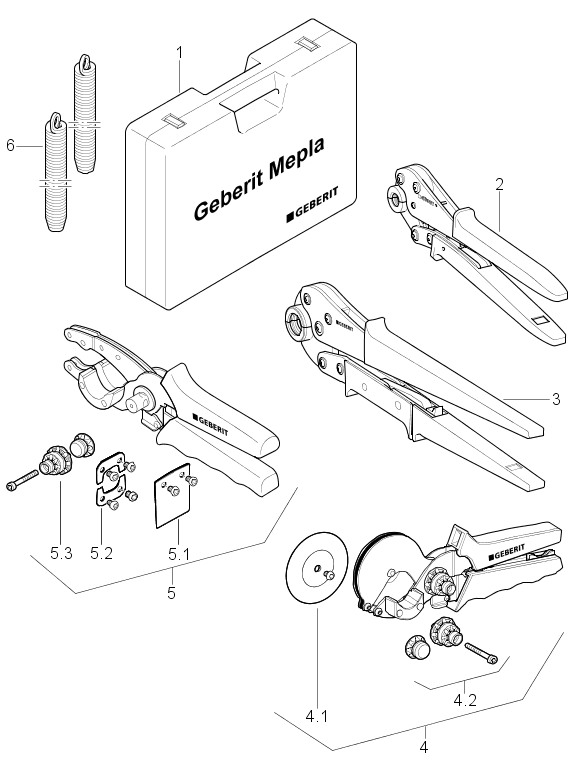 Geberit Mepla Handpresswerkzeug d 20