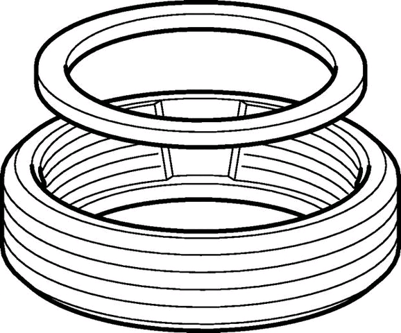 Geberit Reduzierstück G1 1/4 x G1 1/2 mit IT-Dichtung