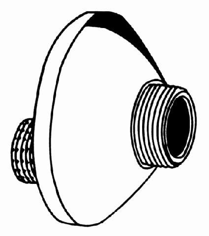 GROHE S-Anschluss 12075 Verstellb. 7,5mm mit Schalldämpfer 1/2"x3/4"