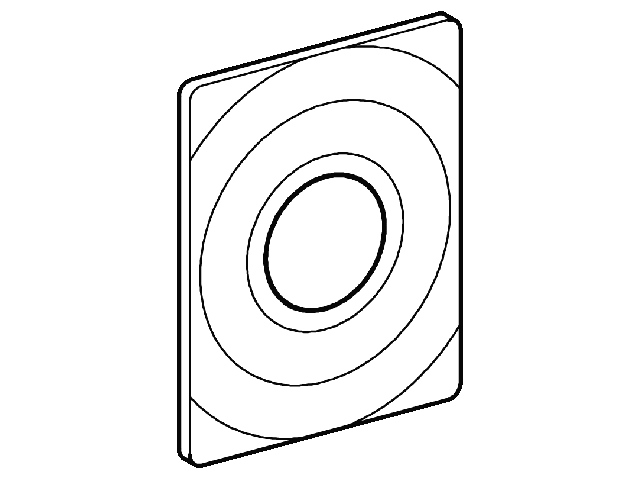 GROHE WC-Betätigung Surf 37063 156x197mm mit Druckknopfbetätigung