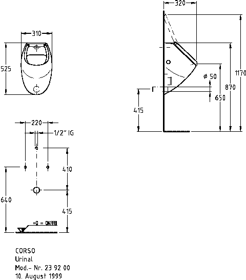 Keramag Urinal Corso 239200
