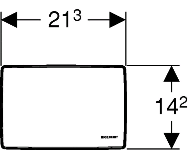 Geberit Abdeckplatte Geberit Abdeckplatte f. UP-Spülkasten Artline