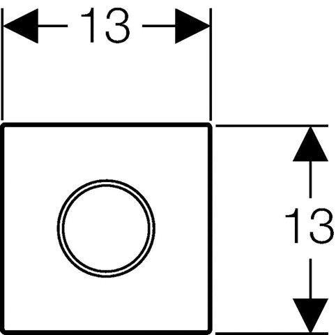 Geberit HyTronic Urinal-Steuerung berührungslos IR/Batterie, Zink-Druckguss Sigma10